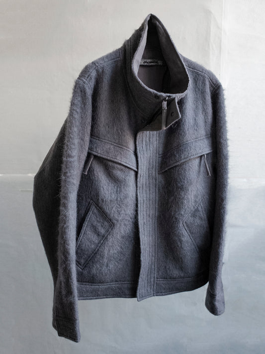 mohair jacket / grey