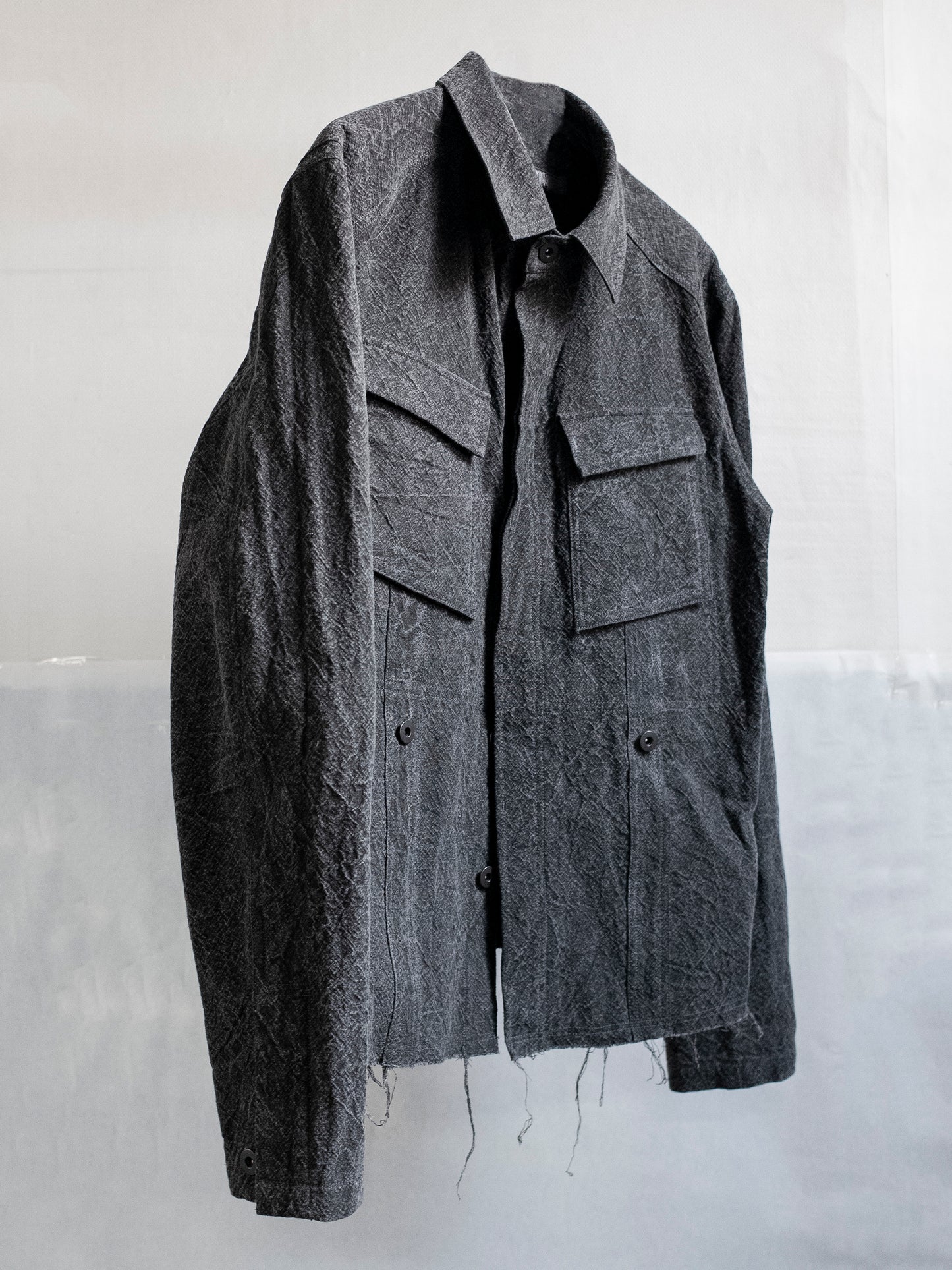 field shirt jacket / soot