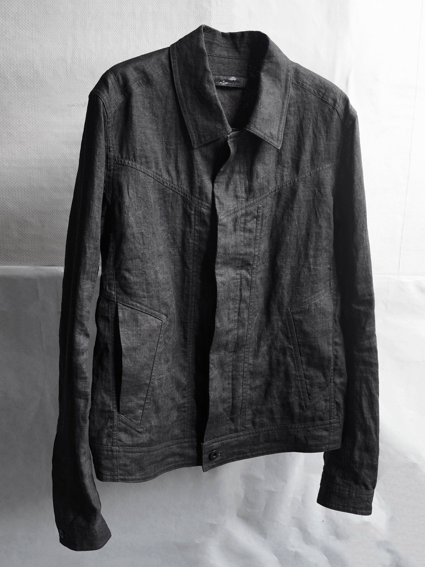 trucker jacket / ink coat