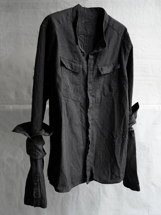 double sleeve field shirt / exo ink